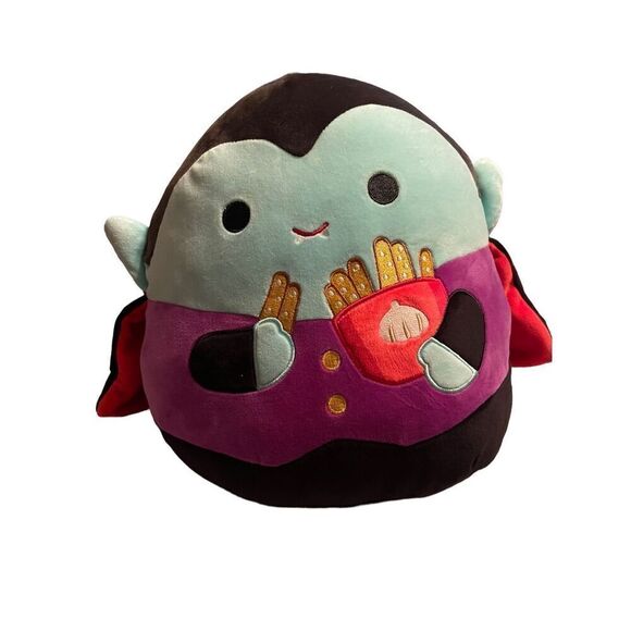 Original Squishmallow Kellytoy Kids Halloween Vince The Vampire Stuffed Animal - Picture 1 of 8
